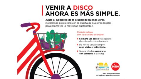 Disco se suma al Programa "Amigos de la Movilidad Sustentable y Segura" del GCBA
