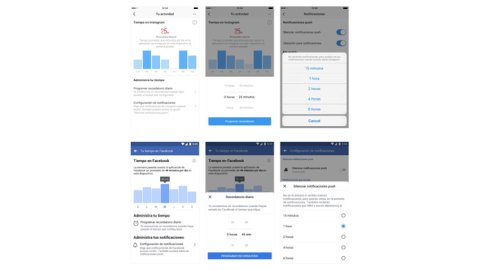 Nuevas herramientas para administrar tu tiempo en Facebook e Instagram
