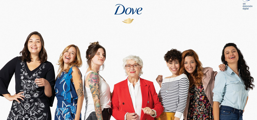 "Sin distorsión digital", el mensaje de Dove en sus campañas