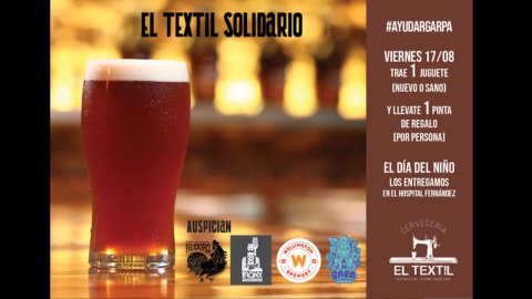Cervecería El Textil lanza la campaña “#AyudarGarpa