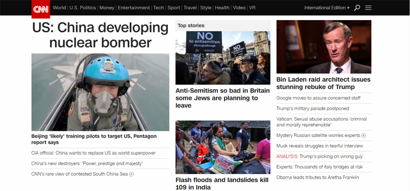 En junio, CNN fue el sitio de noticias más leído en el mundo