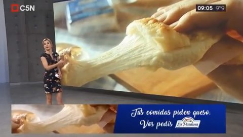Acción de La Paulina en la pantalla de C5N