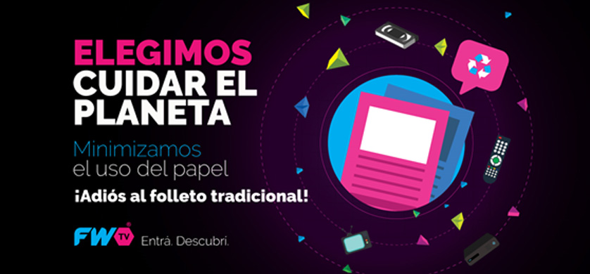 Acción de sustentabilidad: FWTV le dice "NO" al folleto papel