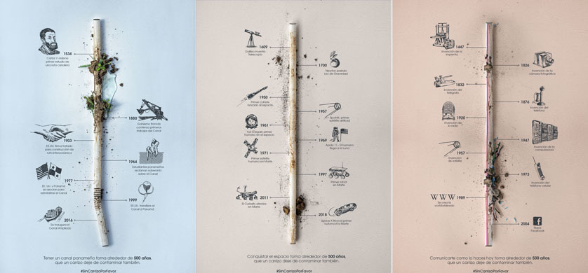 "Straw Timeline", la nueva campaña gráfica de McCann Panamá