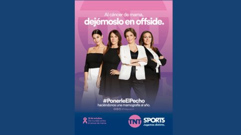 Lucha contra el cáncer de mama: Campaña institucional de TNT Sports