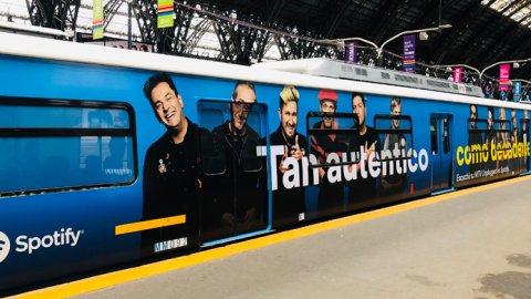 Spotify eligió a Volmedia para lanzar su campaña en el Tren Mitre