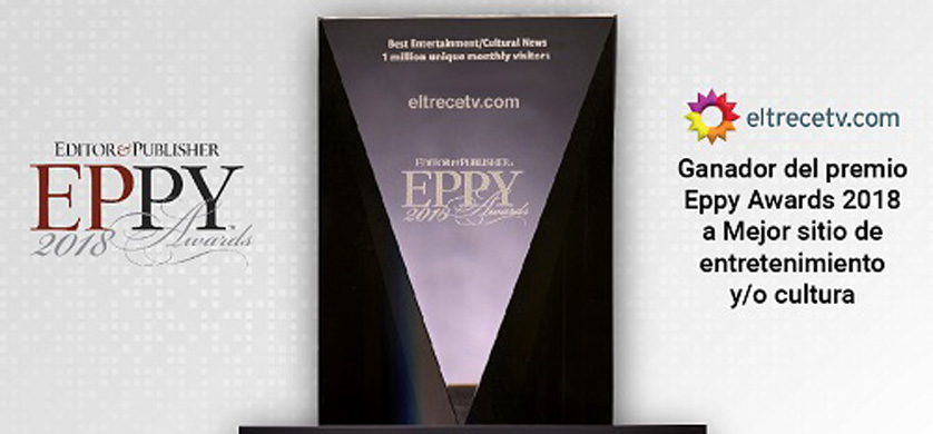 Eltrecetv.com fue premiado en los “Editor & Publisher Awards” 2018