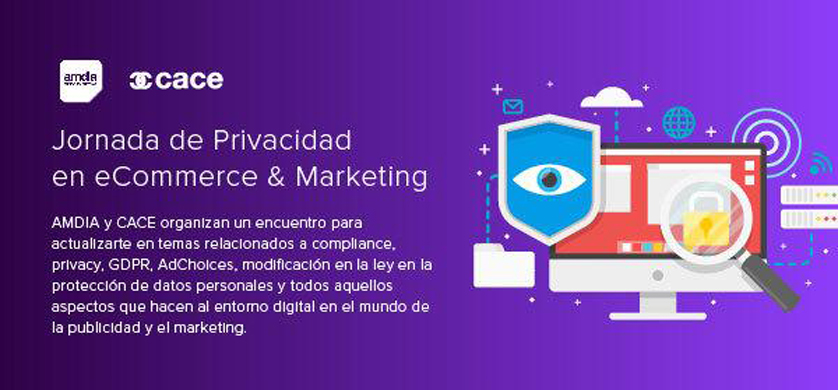 Seminario "Privacidad en Marketing y e-Commerce" organizadas por amdia y CACE