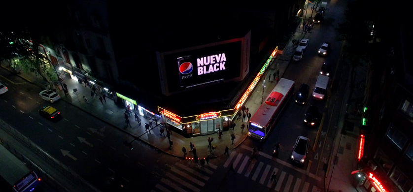 Pepsi Black realizó la acción "Billboard YQUÉ?"