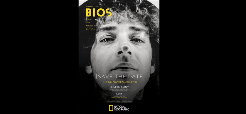 Gustavo Cerati, protagonista del nuevo docu reality de National Geographic