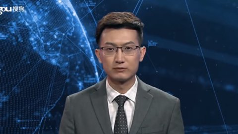 China creó un conductor de noticiero generado con inteligencia artificial