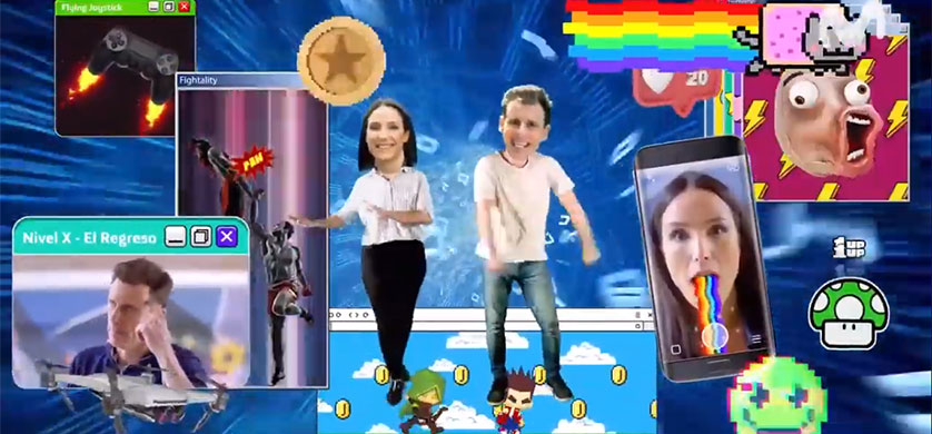 Movistar renueva "Nivel X", el emblemático programa gamer de los ´90 de la mano de Wunderman