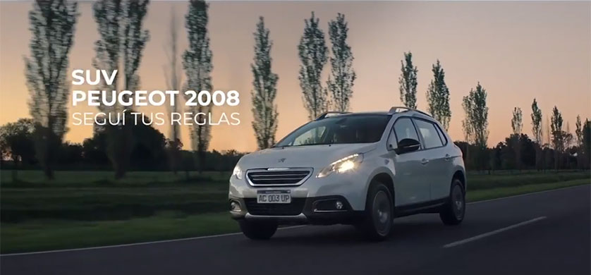 "Seguí tus reglas", lo nuevo de la agencia HOY para Peugeot 2008