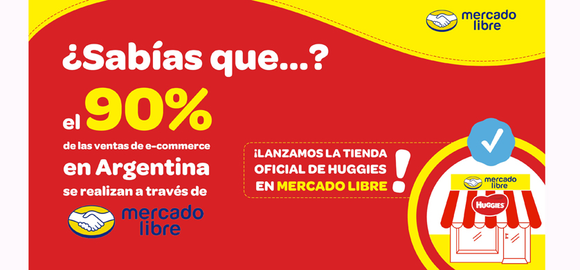 Huggies lanza su nueva tienda oficial en Mercado Libre