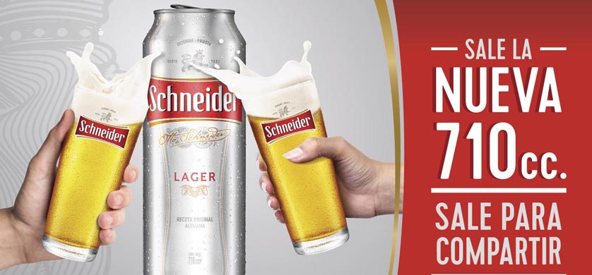 Lanzan una nueva lata de Schneider para compartir