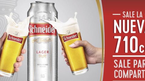 Lanzan una nueva lata de Schneider para compartir