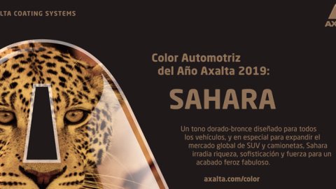 Axalta presenta "Sahara" como el Color Automotriz del Año 2019