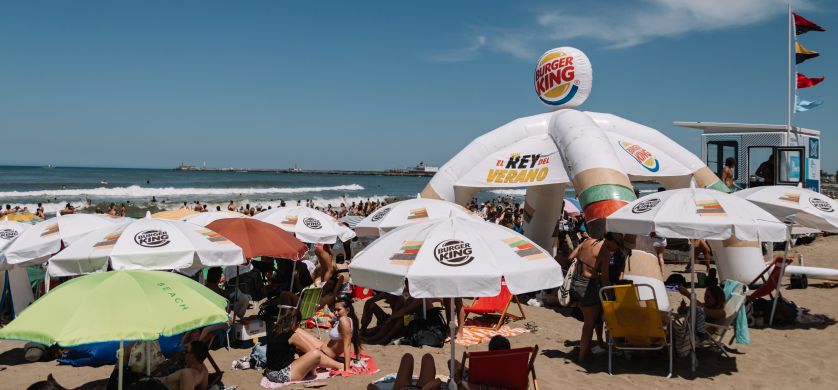 Burger King tiene su parador en Mar del Plata
