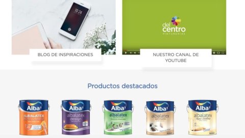 Anigamy desarrolló el nuevo sitio web de Pinturerías del Centro