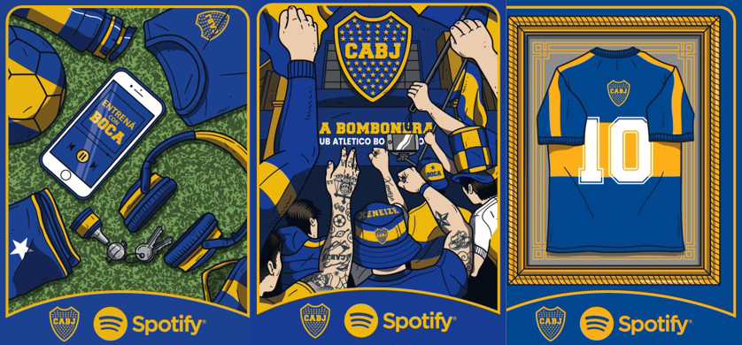 Spotify anunció su alianza con Boca Juniors