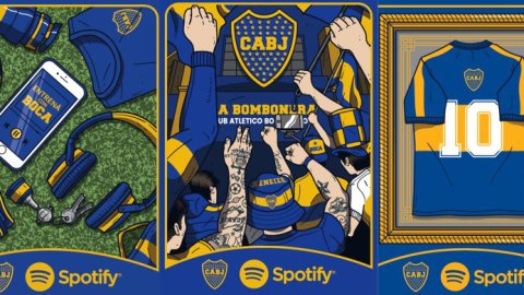 Spotify anunció su alianza con Boca Juniors
