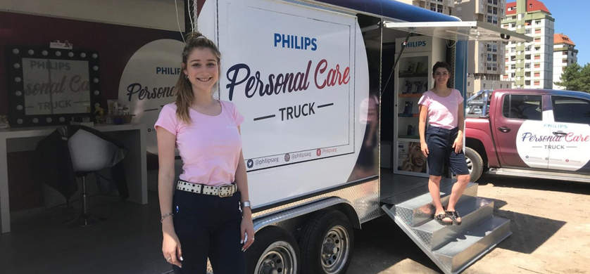 Philips instaló en Pinamar el Philips Personal Care Truck