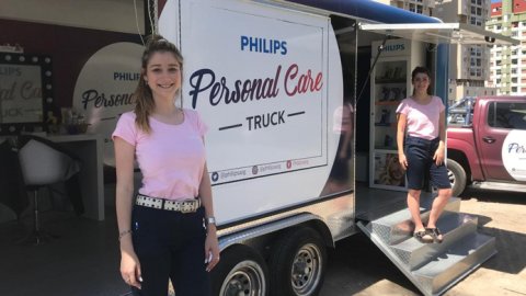 Philips instaló en Pinamar el Philips Personal Care Truck