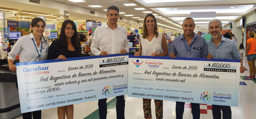 Buenos resultados para la campaña de Carrefour “Convertí tu vuelto en alimento”