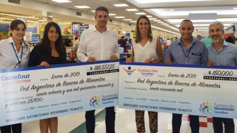 Buenos resultados para la campaña de Carrefour “Convertí tu vuelto en alimento”