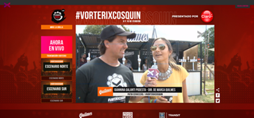 Vorterix hizo una transmisión completa del Cosquín Rock