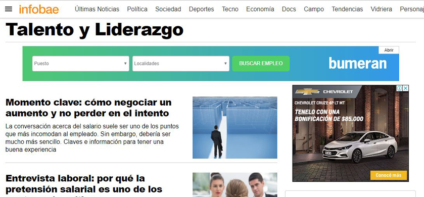 Infobae lanza su nueva sección Talento y Liderazgo