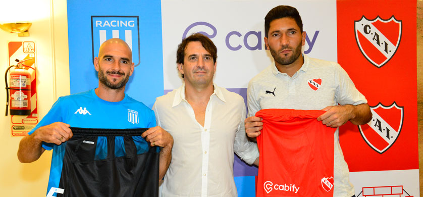 Cabify es el nuevo sponsor de Independiente y Racing