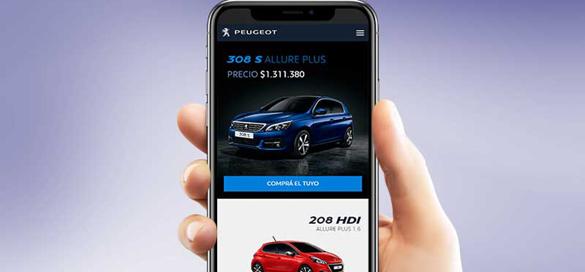 De la mano de ICOLIC, Peugeot desarrolló su primer e-commerce