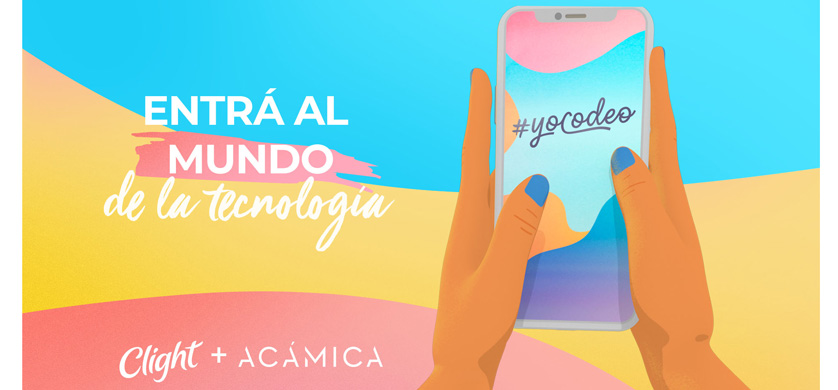 Clight y Acámica se unieron y crearon la campaña "#YoCodeo"