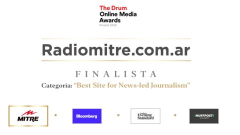 Radiomitre.com.ar finalista de The Drum Online Media Awards 2019