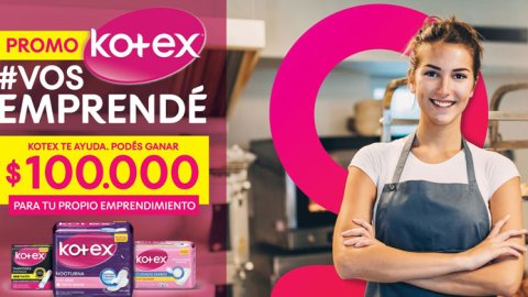 Kotex lanzó la promo #VosEmprendé