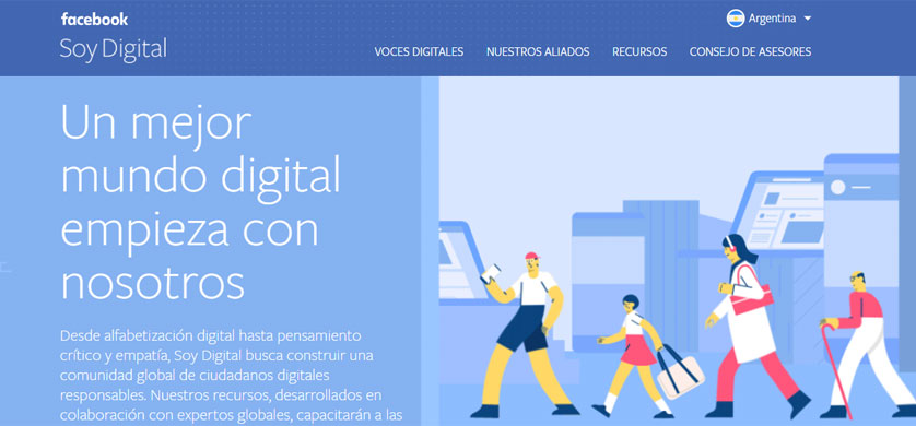 Facebook lanza en Argentina su programa de educación ciudadana digital