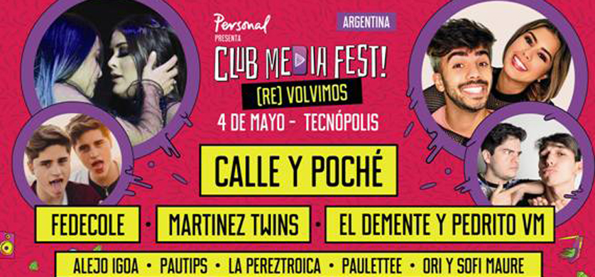 Vuelve a la Argentina el Club Media Fest