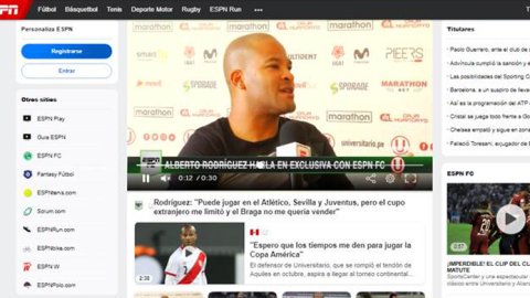 ESPN.com lanza su nueva versión en Perú