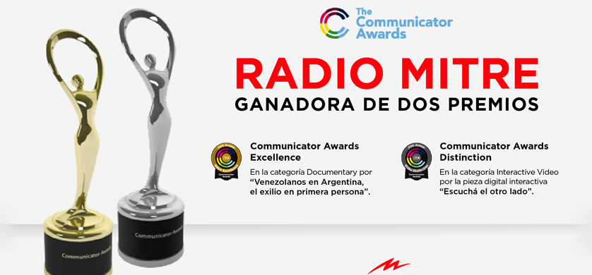 Radio Mitre fue premiada con dos Communicator Awards