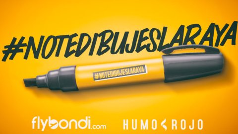#NoTeDibujesLaRaya nueva campaña de Humo Rojo para FlyBondi