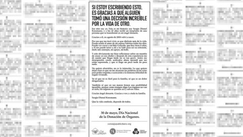 "Contradictorio", la nueva campaña del CPA por el Día Nacional de la Donación de Órganos