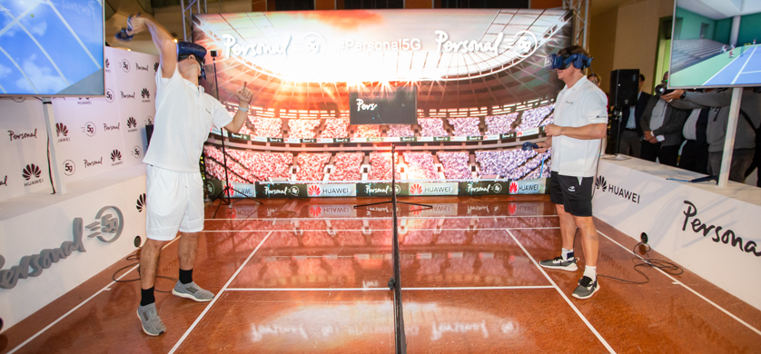 Personal realizó el primer partido de tenis 5G de Argentina