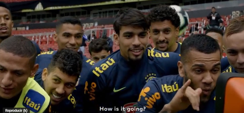 MasterCard organizó un encuentro entre niños con tratamiento de cáncer y el equipo de futbol de Brasil