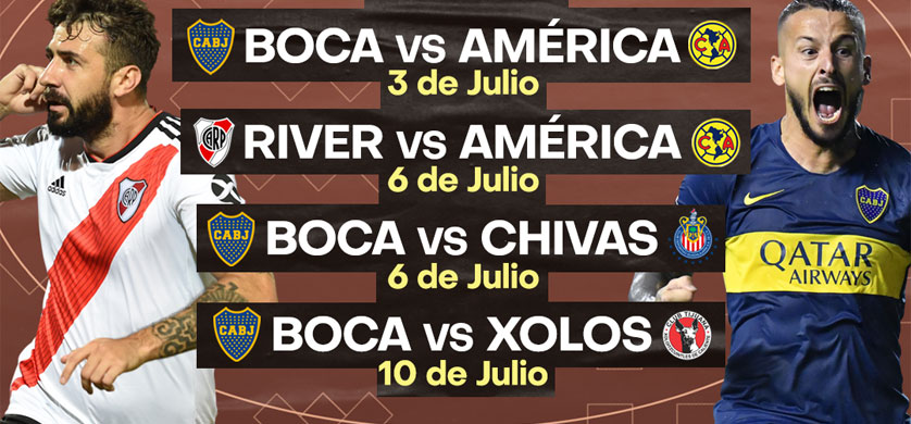 FOX Sports Premium y TNT Sports transmiten la pretemporada de Boca y River