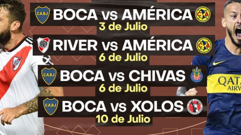 FOX Sports Premium y TNT Sports transmiten la pretemporada de Boca y River