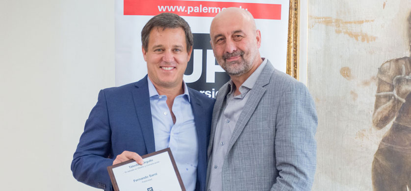 Fernando Sarni fue reconocido por la Universidad de Palermo