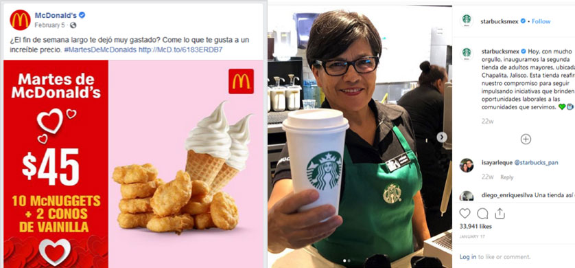 Comportamiento en redes sociales de los restaurantes de comida rápida en México