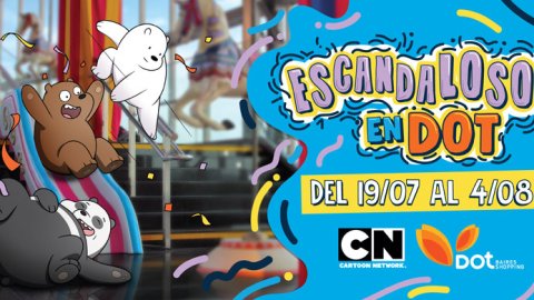 Acción de Cartoon Network con los Escandalosos en el DOT Baires Shopping