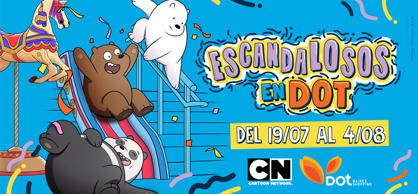 La diversión de Escandalosos de Cartoon Network llega a DOT Baires Shopping